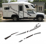 Camper RV Trailer Stripes Graphics jaoks (Kahepoolne) Vin&uuml;&uuml;lgraafikakomplekti kleebised autokleebised
