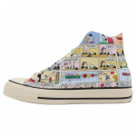Converse All Star Peanuts CP Hi Vabaaja Mugavad Vastupidavad K&otilde;rged L&otilde;uendkingad Unisex tossud Valge Roheline 31310730 41.5