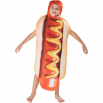 Halloween, kost&uuml;&uuml;mipidu, naljakas hot dogi kost&uuml;&uuml;m, t&auml;iskasvanute perepeo l&otilde;busad kost&uuml;&uuml;mid, lavastus average size