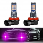 Yifengshun H11 Udutuli - H11 H16 H8 LED Udutuli Roosa 12-36V &Uuml;liheledus Plug and Play DRL (2tk) roosa