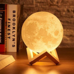 Kuu lamp 7 v&auml;rvi vahetav sensoriga Kuu &ouml;&ouml;lamp, puutetundlik juhtimine, Kuuvalguse lamp alusega USB, magamistubadele, s&otilde;brap&auml;evaks