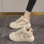 Naiste k&otilde;rge s&auml;&auml;rega valged kingad, s&uuml;gis, uus stiil, sitt tunne, spordijalatsid, k&otilde;ik-m&auml;ngu vabaaja k&uuml;psisekujulised kingad, k&otilde;rgust suurendavad lauakingad 35