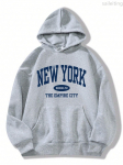 New York City Brooklyn Loomuline Kirjaga Naiste K&auml;ngurutasku Kapuutsiga Huppar Street Spordir&otilde;ivad Talver&otilde;ivad Naistele S