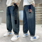 S&uuml;gistalv Poiste Teksad P&uuml;ksid Baby Boys Jean Kids Plus Velvet 160cm sinine