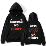 Powerhouse Gym Logoga Kapuutsiga S&auml;rk Harajuku Meestele Naistele Geek Fitnessi Kapuutsid Suur &Uuml;mberm&otilde;&otilde;t Pikk Varrukas Esteetiline Dressipluus Sport Streetwear L black
