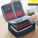 Dokumentide hoiukott, kaardikott, suure mahutavusega arhiivikott, passidokument, Oxfordi riidest reisikott k&auml;ekott