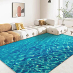3D Ookeani Mereveega Vaip Merevaip Elutuppa Vaibad Kodu P&otilde;randa Kaunistus Elutuba Laste M&auml;nguvaibad Kaunistus Hotelli Lounge Vaip 60*90cm