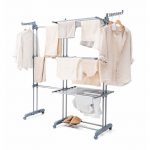 &Eacute;tendoir pliant vertical extensible avec roues Dolver XL InnovaGoods 30 Barres FIL A LINGE - TANCARVILLE - ETENDOIR - SAC DE SECHAGE
