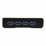 Hub USB 3.0 &agrave; 4 ports - Concentrateur USB - Noir - Hub USB 3.0 &agrave; 4 ports - Concentrateur USB SuperSpeed - Noir - ST4300USB3EU
