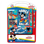 Set d'&eacute;criture pour enfant - safta - Mickey Mouse Good Day - Trousse m&eacute;tallique - 27x3x37,5 cm - Bleu - Plumier en m&eacute;tal sinine