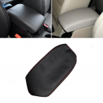 Pehmest nahast k&auml;etoe kate Skoda Octavia 2015 2016 2017 2018 sisemuse keskjuhtimise k&auml;etoe karbi kate, must-punane joon
