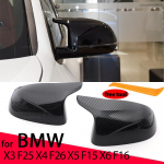 1 pair Rear View Side Case Trim M Style Car Rearview Mirror Caps for BMW F25 X3 F26 X4 F15 X5 F16 X6 2014-2018 Accessories 1 pair black