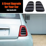 L&auml;ikiv Must Tagumine Tagatulede Katte Liist Fiat 500 Abarth 595 695 16+ jaoks
