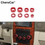 Konsooli AC Raadio L&uuml;liti Nuppude R&otilde;ngasliist Jeep Commander 2006-2010 Punane