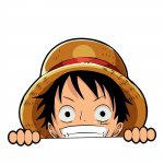 obenao Monkey-D-Luffy Piiluja Auto Kleeps DIY Multikas Mootorratta S&uuml;learvuti Kleeps Rula Jalgratta Kaitseraua Akna Kleebis Pakk 2 tk
