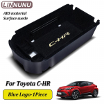 LINNUNU For toyota chr Car armrest box storage box cover C-HR 2016--2025 Car interior accessories Storage organization 2024 Golden Logo