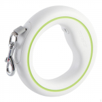 Praktiline v&auml;ljat&otilde;mmatav koerarihm, kantav veojuur, ergonoomiline 360&deg; keskmistele ja v&auml;ikestele koertele White Green