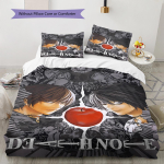 Death Note'i mustriga voodipesu, Tekikomplekt Tekikate Padjap&uuml;&uuml;r Kodu S&uuml;nnip&auml;evakingitus (1 * tekikott + 2 * padjap&uuml;&uuml;ri, ilma s&uuml;damikuta) 135x200cm