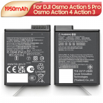 Laetav liitiumaku DJI Osmo Action 6 Action 5 Pro Osmo Action 4 Osmo Action 3 DJI Osmo 360 jaoks 1950mAh