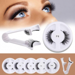 Lashie - Magnetilised mitmepakendis kunstripsmed pintsettidega FC-A01 - Set of 5 Pairs - With Tweezers