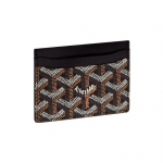 Goyard Saint-Sulpice Geomeetrilise Mustriga Tr&uuml;kitud V&auml;rviplokk L&otilde;uend ja Vasikanahast Kaardihoidja Unisex Kaardihoidja V&auml;rv-1 V&auml;rv-2 V&auml;rv-3 STSULPPMLTY Tan,Shopping Bag Set(Basic Set+Shopping Bag)