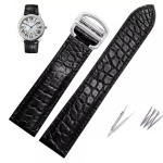 Alligaatorinahast rihm Cartier Solo Tank Londoni jaoks Ehtne nahk Must Pruun Meeste Naiste Kellarihm 16mm 18mm 20mm 22mm 24mm 16mm gray