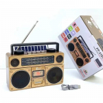 HIFI Stereo AM FM SW Mitme ribaga P&auml;ikesetoitega Raadio Lauaraadio Kaasaskantav Vintage Traadita Bluetooth-k&otilde;lar FP-2382-S