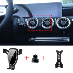 Autos&otilde;iduki mobiiltelefonihoidik Mercedes Benz A-klassile CLA A200 A180 W177 2019~ 2025 GPS-i kinnitus Navigatsioonialus Autotarvikud gray