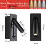 NuFeng Premium &Ouml;&ouml;kapil Seinale Paigaldatav Lugemislamp