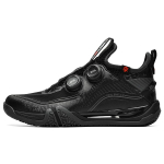 Li Ning Saga 2 Ma Rubber Slip Resistant Abrasion Resistant Mid top Badminton Shoes Men's Black AYAT001-2 40