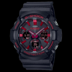 CASIO Analoog-digitaalne G Shock GAS 100BNR 1A GAW-100BNR-1A Black Strap