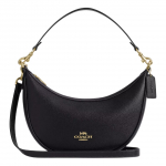 Coach Aria 26 Nahast Crossbody K&auml;ekott Kuldsete Metallist Aktsentidega Naiste k&auml;ekotid Must CCL28-IMBLK Gift Box Set (Basic Set+Yellow Box)
