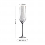 Kuldveljega Crystal Red Wine Cup European Hammer Champagne Cup V&auml;rvilise klaasiga tassid Vintage veiniklaaside komplekt Veiniklaasi kange pokaal 201-300ml