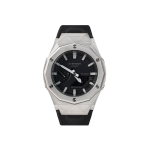 CASIO Meeste vedelkristall/analoog kahekordse n&auml;iduga seeria Must k&auml;ekell GA-2100-1A- Silver Black Warrior