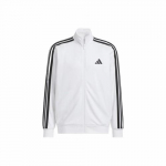 adidas Meeste kahek&uuml;lgselt kantav mugav triibuline kootud jakk, valge XL valge