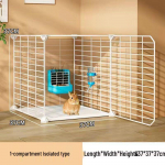 Suur siseruumis k&uuml;&uuml;likupuuri koos tualetiga, pritsmekindel ja turvaline merisigadele ja k&auml;&auml;busk&uuml;&uuml;likutele Basic: Cage, Tools, Slide-out Tray