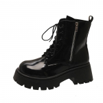 Naiste kingad m&uuml;&uuml;gil K&otilde;rge kvaliteediga paeladega naiste saapad Talvised &uuml;marne nina &uuml;hev&auml;rvilised l&uuml;hikesed s&auml;&auml;rega platvormiga paksud kontsad Moodsad saapad 35