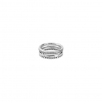 Pandora Signature Series Logo pav&eacute;-kividega kolm-&uuml;hes s&otilde;rmus Naiste s&otilde;rmused H&otilde;be 192312C01 Box,56