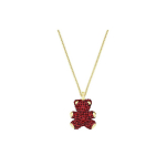 Swarovski Teddy 4D Kristallkaelakee Naistele kaelakee Kuldne 5388876 Box+Shopping Bag (Random Color)