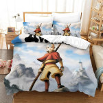 Avatar viimane &otilde;hukummardaja Voodipesukomplekt &Uuml;heinimese Twin T&auml;iskasvanu Queen King Suurusega Voodikomplekt T&auml;iskasvanu Laste Magamistuba 3D Prindiga Anime Voodilina 135x200cm 2pcs
