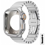 Kaitsekate+Rihm Apple Watchi jaoks Band 10 42 46mm Ultra 2 49mm 9 8 7 6 SE 5 Terasmetallist Kaitsekest Uuendus Iwatchi jaoks 45mm 44mm series 10 46mm