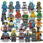24 tk/komplekt Ninjago ehitusminibloki figuurid pusle tegevusminifiguuride kollektsioonm&auml;nguasjad lastele kingitus