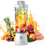 Uus kaasaskantav blender 600 ml elektriline mahlapress puuviljamikserid 4000 mAh USB laetav smuuti minisegisti isiklik mahlapress v&auml;rviline valge