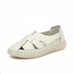 Suvised Retro Gladiaatorisandaalid Naistele Ehtsast Nahast Pealelibistatavad Madalad Kingad Mugavad Daamide Loafer-sandaalid Eakate Sandaalid Ema Kingad CN 36