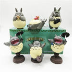 Minu naaber Totoro Anime Lisatarvikud 6 tk Totoro &Uuml;llatuspime karp Lauakaunistus Kuju S&uuml;nnip&auml;evakingitus M&auml;nguasjakujud Mudel 4cm-8cm hall