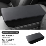 Tesla Model 3 2026 2026 2026 jaoks Model Y 2026 jaoks Nahast +ABS K&auml;etoe Kasti Kaitsekate K&auml;etoe Katte Matt Autotarvikud