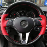 Mercedes Benz W176 W246 A-klass C-klass W204 C117 C218 X218 W212 C207 jaoks K&auml;sitsi &otilde;mmeldud libisemiskindel auto Roolikate