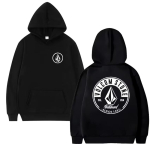 Volcom Unisexs pusa pikkade varrukatega dressipluus Hiphop mood vabaaja Streetwear t&auml;navav&auml;ljas s&uuml;gis ja talv spordir&otilde;ivad Unisex M black