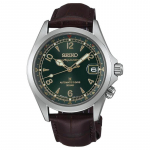 SEIKO 200 meetrit veekindel automaatne/manuaalne mehaaniline liikumine veisenahast rihm 39,5 mm meeste k&auml;ekell roheline sihverplaat SBDC211 sinine
