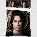 Damon Salvatore Voodikate, &Otilde;udusvampiiri F&auml;nni Toode Voodipesukomplektid Lapsed 2-osaline Pehme Mikrokiud Tekikate T&auml;iskasvanutele 150*200CM